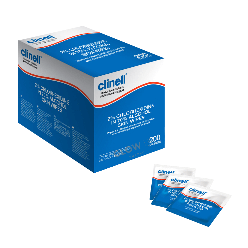 Clinell Chlorhexidine Wipes - Skin - 200 - CA2CSKIN
