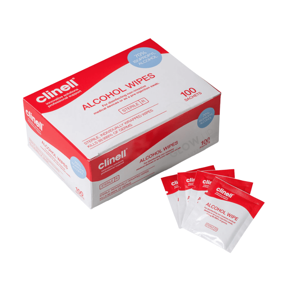 Clinell Alcohol Wipe Sachets 100 - CASS100